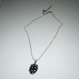 Super cute strawberry necklace